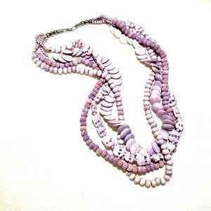 Vintage Purple Elephant Necklace